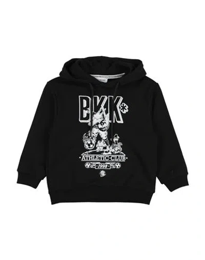 Bikkembergs Babies'  Toddler Boy Sweatshirt Black Size 5 Cotton