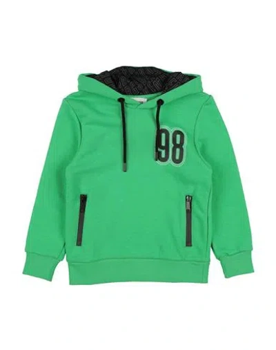 Bikkembergs Babies'  Toddler Boy Sweatshirt Green Size 4 Cotton, Polyester