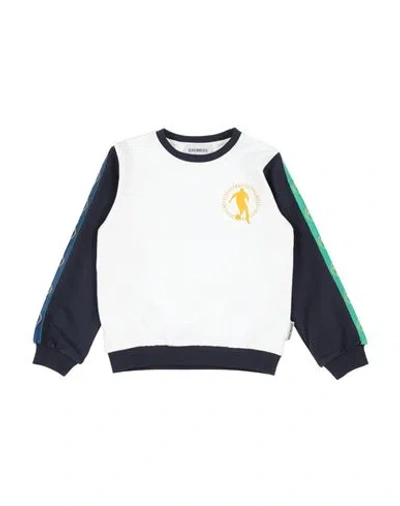 BIKKEMBERGS BIKKEMBERGS TODDLER BOY SWEATSHIRT WHITE SIZE 4 COTTON, ELASTANE