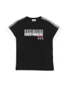 Bikkembergs Toddler Boy T-shirt Black Size 4 Cotton In Black