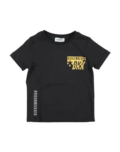 Bikkembergs Babies'  Toddler Boy T-shirt Black Size 4 Cotton