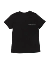 Bikkembergs Toddler Boy T-shirt Black Size 5 Cotton In Black