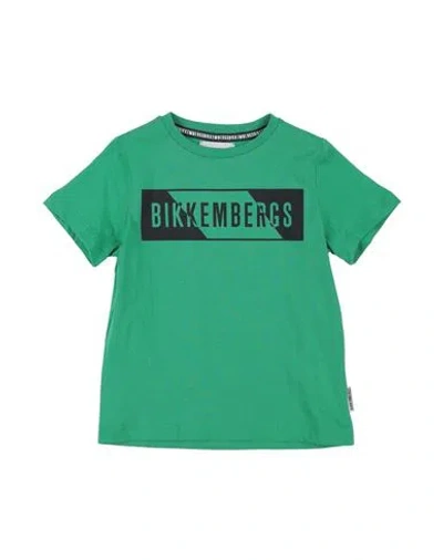 Bikkembergs Babies'  Toddler Boy T-shirt Green Size 3 Cotton
