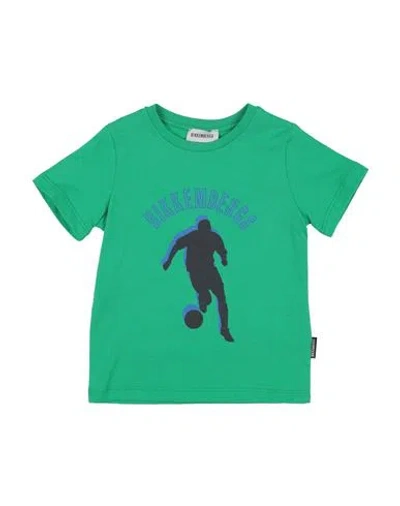 Bikkembergs Babies'  Toddler Boy T-shirt Green Size 4 Cotton