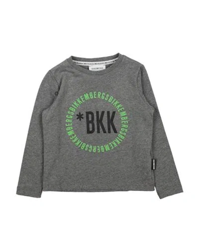 Bikkembergs Toddler Boy T-shirt Grey Size 5 Cotton In Grey