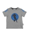 Bikkembergs Babies'  Toddler Boy T-shirt Grey Size 5 Cotton