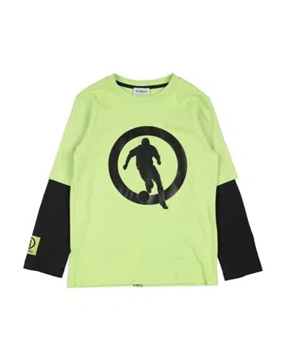 Bikkembergs Babies'  Toddler Boy T-shirt Lime Green Size 5 Cotton