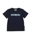 Bikkembergs Toddler Boy T-shirt Midnight Blue Size 4 Cotton, Elastane In Black