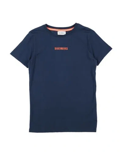 Bikkembergs Babies'  Toddler Boy T-shirt Midnight Blue Size 5 Cotton