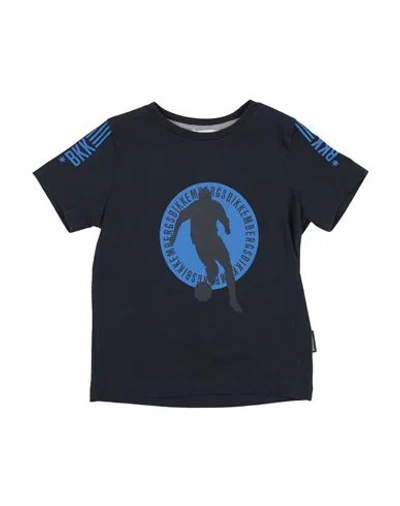 Bikkembergs Babies'  Toddler Boy T-shirt Midnight Blue Size 5 Cotton