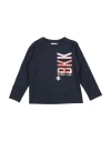 Bikkembergs Babies'  Toddler Boy T-shirt Midnight Blue Size 5 Cotton