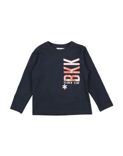 Bikkembergs Babies'  Toddler Boy T-shirt Midnight Blue Size 5 Cotton In Black