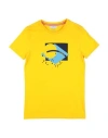 Bikkembergs Toddler Boy T-shirt Ocher Size 5 Cotton In Yellow