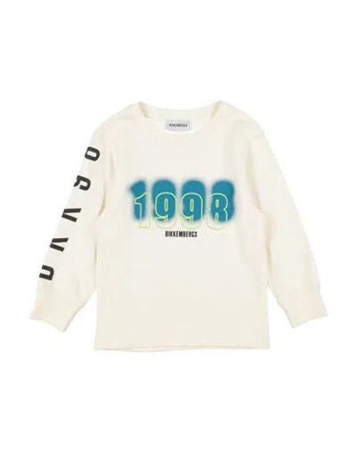 Bikkembergs Babies'  Toddler Boy T-shirt Off White Size 5 Cotton In Multi