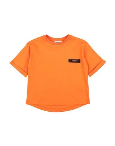 Bikkembergs Babies'  Toddler Boy T-shirt Orange Size 4 Cotton