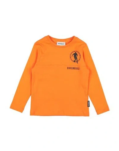 Bikkembergs Toddler Boy T-shirt Orange Size 5 Cotton In Orange