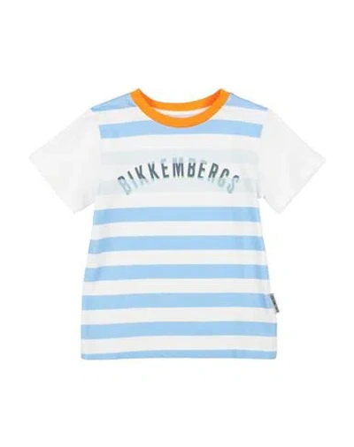 Bikkembergs Babies'  Toddler Boy T-shirt Sky Blue Size 3 Cotton In Multi