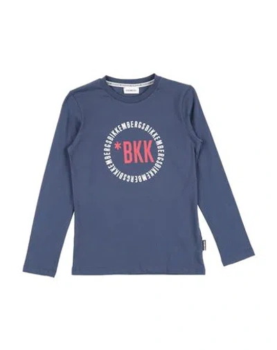 Bikkembergs Babies'  Toddler Boy T-shirt Slate Blue Size 4 Cotton