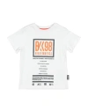 Bikkembergs Toddler Boy T-shirt White Size 4 Cotton