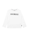 Bikkembergs Toddler Boy T-shirt White Size 5 Cotton In White