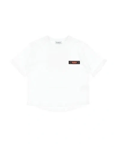 Bikkembergs Babies'  Toddler Boy T-shirt White Size 5 Cotton In Blue