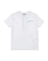 BIKKEMBERGS BIKKEMBERGS TODDLER BOY T-SHIRT WHITE SIZE 5 COTTON