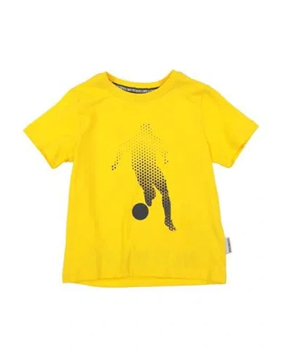 Bikkembergs Babies'  Toddler Boy T-shirt Yellow Size 5 Cotton
