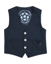 Bikkembergs Toddler Boy Tailored Vest Midnight Blue Size 3 Cotton, Elastane In Blue