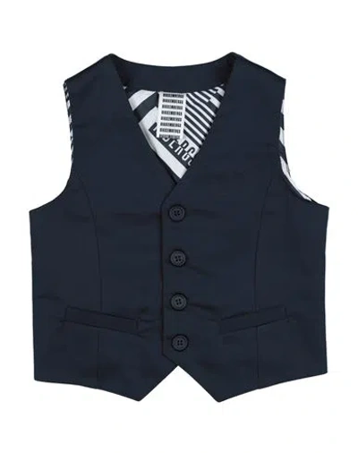 Bikkembergs Babies'  Toddler Boy Tailored Vest Midnight Blue Size 5 Cotton, Elastane