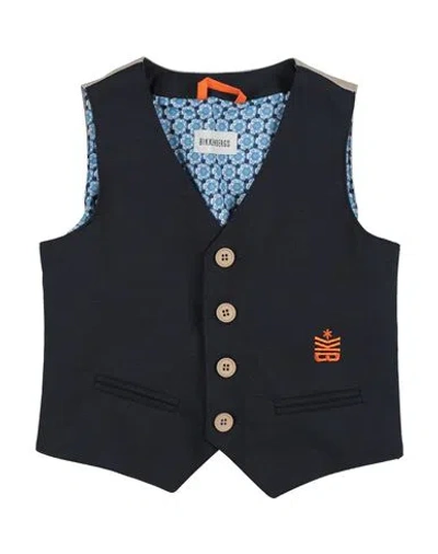 Bikkembergs Babies'  Toddler Boy Tailored Vest Midnight Blue Size 5 Polyester, Viscose, Elastane