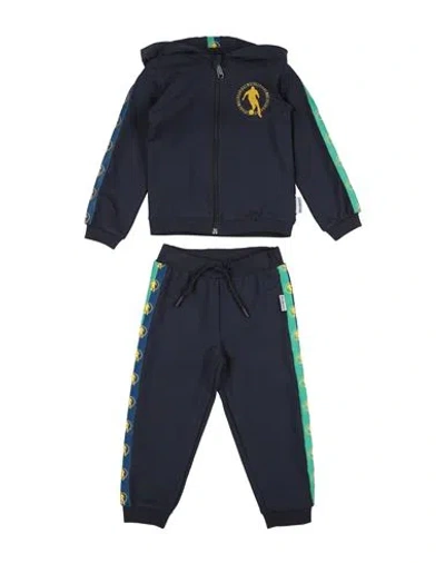 Bikkembergs Babies'  Toddler Boy Tracksuit Midnight Blue Size 3 Cotton, Elastane In Black