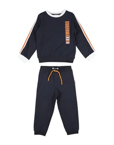 Bikkembergs Babies'  Toddler Boy Tracksuit Midnight Blue Size 3 Cotton, Elastane In Black