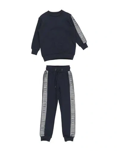 Bikkembergs Babies'  Toddler Boy Tracksuit Navy Size 5 Cotton In Blue