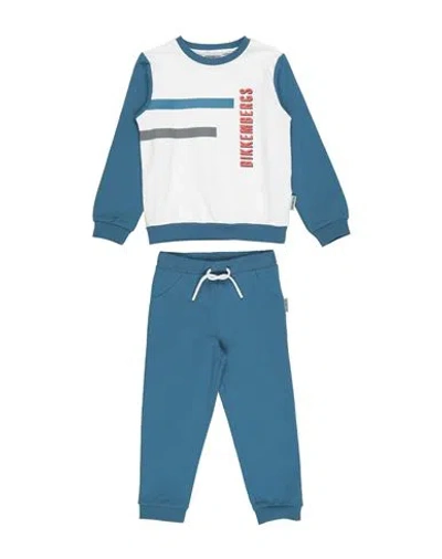 Bikkembergs Babies'  Toddler Boy Tracksuit Slate Blue Size 4 Cotton, Elastane In Green