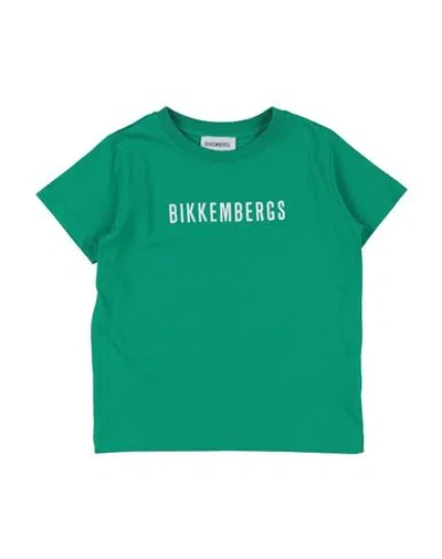 Bikkembergs Babies'  Toddler Boy T-shirt Green Size 5 Cotton