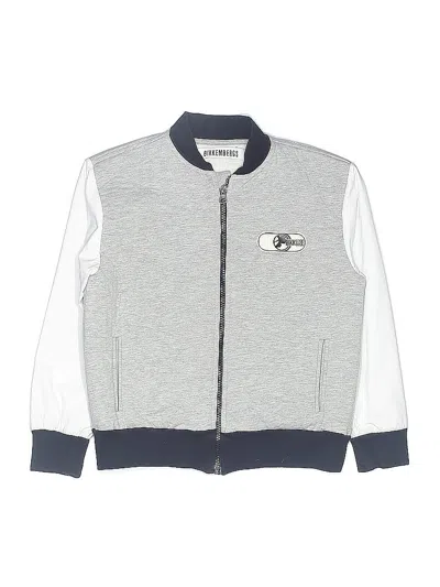 Pre-owned Bikkembergs Kids' Track Jacket In Gray