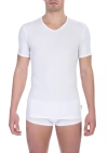 BIKKEMBERGS WHITE COTTON T-SHIRT