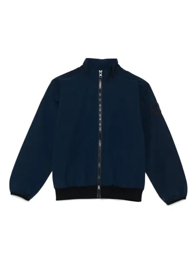 Bikkembergs Kids' Zip-up Jacket In Blue