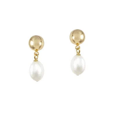 Biko Women's Alouet Pearl Studs - Gold