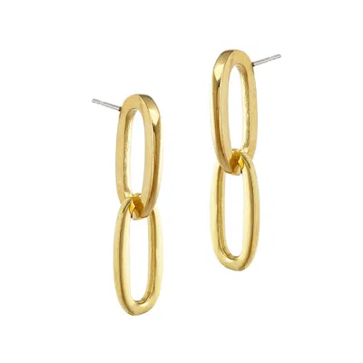 Biko Women's Chainlink Studs -  Gold