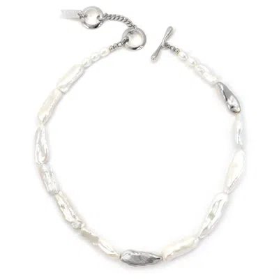 Biko Women's Elle Pearl Collar Silver