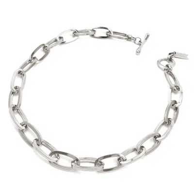 Biko Women's Essential Chainlink Collar - Silver