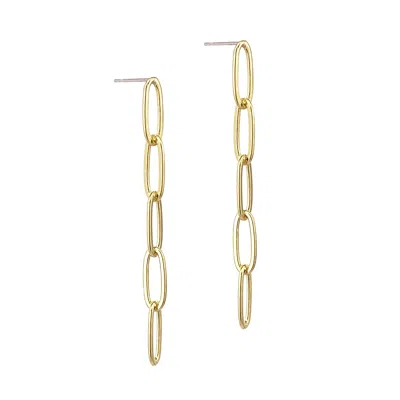 Biko Women's Fine Chainlink Studs - Gold