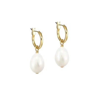 Biko Women's Freshwater 2-in-1 Hoops - Gold
