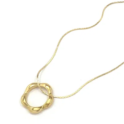 Biko Women's Large Wildflower Pendant - Gold