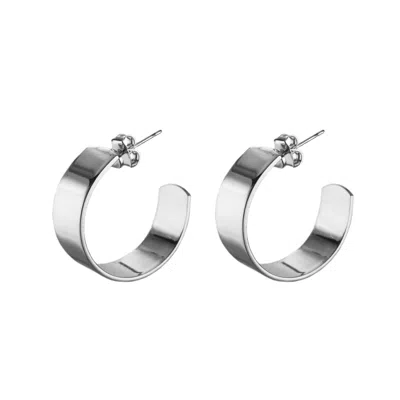Biko Women's Liberty Hoops Small Silver