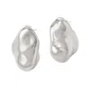 Biko Women's Molten Studs Silver In Silver
