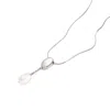 Biko Women's Origin Pearldrop Pendant - Silver In Silver