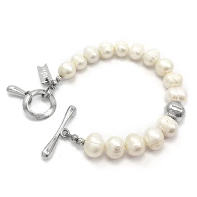 Biko Women's Paloma Pearl Bracelet Silver