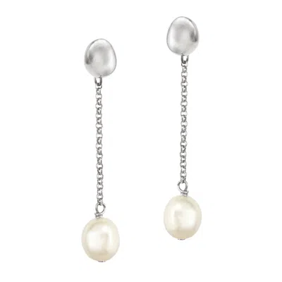Biko Women's Paloma Pearl Drops Silver